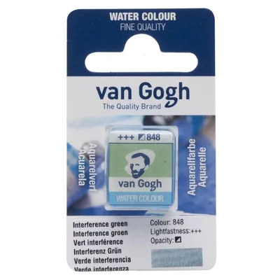 Immagine prodotto di Van Gogh | Colore ad acquerello in vaschetta Interference Verde 848