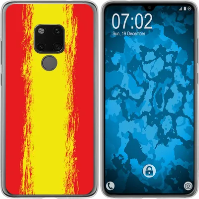 Produktbild von PhoneNatic Case kompatibel mit Huawei Mate 20 Silikon-Hülle WM Spanien M11