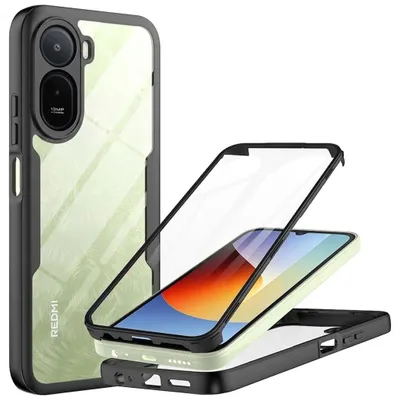 Immagine prodotto di Custodia a 360 gradi per Xiaomi Redmi A7 Pro con protezione per display e fotocamera, nera