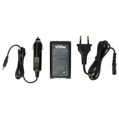 Produktbild von vhbw Ladegerät kompatibel mit Sony DSC-T1, DSC-T10, DSC-P200/S, DSC-P200/R, DSC-T30, DSC-T11, DSC-T3 Kamera - Ladeschale, Kfz-Adapter Ladeanzeige