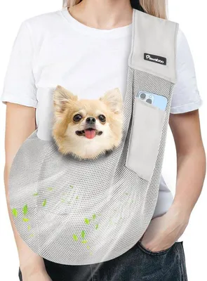 Productafbeelding van Famanu draagtas voor kleine honden en katten - ademende en comfortabele schoudertas voor reizen