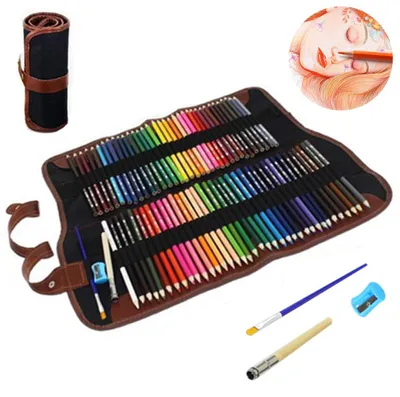 Produktbild von Set mit 72 Aquarellkreiden für Kinder und Erwachsene, wasserlösliche Stifte zum Mischen, Schichten und für die Aquarellmalerei