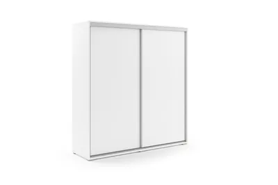 Zdjęcie produktu dla Szafa A15 z drzwiami przesuwnymi – biała – 200 x 62 x 245 cm