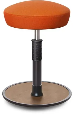 Produktbild von Sitz- Stehhocker Free Regular Hutsitz kvadrat Remix Orange schwarz /Natur.