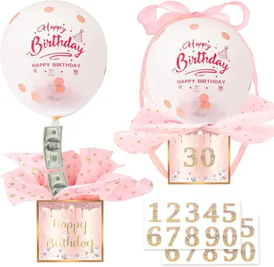 Immagine prodotto di Scatola regalo a sorpresa, rosa, da assemblare, 1 pezzo, per feste