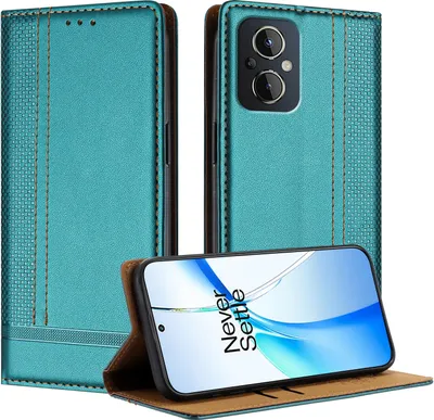 Produktbild von Handyhülle für OPPO Reno8 4G Leder Flip Klappbare Schutzhülle mit Standfunktion Grün