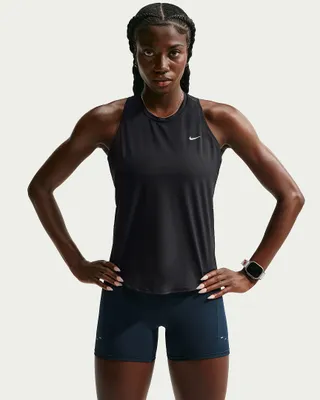 Produktbild von Nike W Nk Swift Df Tank Stndrd Black/Reflective Silv Black/Reflective Silv M