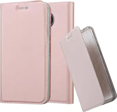 Produktbild von Cadorabo Handyhülle für Motorola MOTO G5S Schutz Hülle in Rosa Cover Etui Book Case Booklet