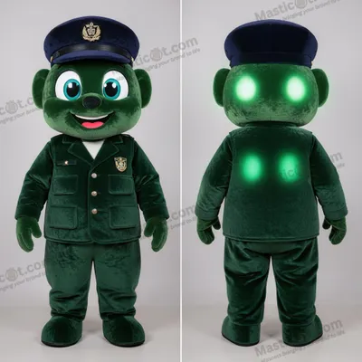 Produktbild von Waldgrüner MASTICOT Matrosen-Soldaten-Maskottchen mit breiten Schultern