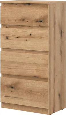 Produktbild von Kommode 54,5x105x35 cm REMI RM04 Schubladenkommode 4 Schubladen Evoke Eiche