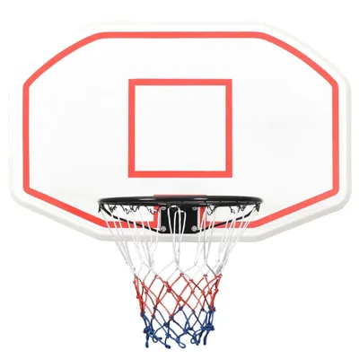 Produktbild von vidaXL Basketballkorb Weiß 109x71x3 cm Polyethylen