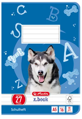 Produktbild von herlitz sešit x.book, DIN A5, linkovaný 27 / linkovaný