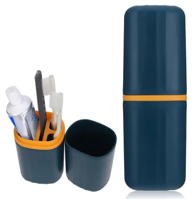Immagine prodotto di TRANKIELO® - Porta spazzolini portatile – Contenitore multifunzione per viaggi – Antidustico e igienico, ideale per viaggi e uso quotidiano
