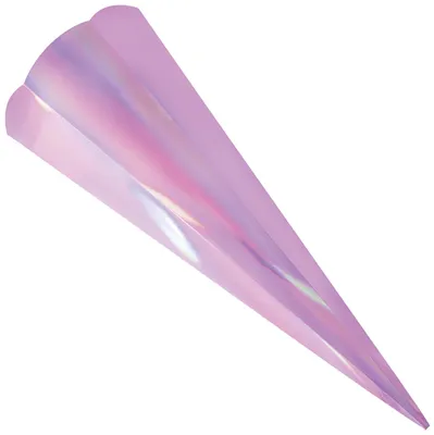 Produktbild von folia Metallic-Schultüten-Zuschnitt 6-eckig pink irisierend 680 mm 5 Stück