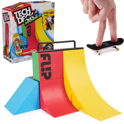 Obrázok produktu pre Spin Master Tech Deck fingerboard set Rampa Competition Wall 2.0+ farebný zberateľský skateboard