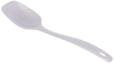 Gerader Löffel aus Melamin, 25 cm, Weiß