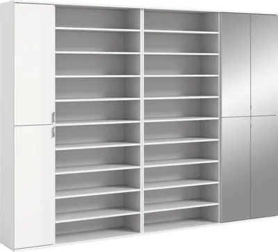 Produktbild von ProjektX Garderobenmöbel Set P13 Weiß hochglanz, weiß.