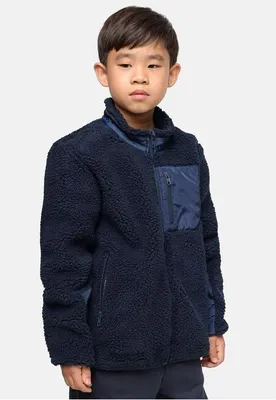 Immagine prodotto di Giacca per bambini Urban Classics Boys Sherpa Jacket midnightnavy - 110/116 Giacca con Pelliccia sintetica