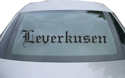 Produktbild von Indigos UG - Aufkleber Heckscheibe & Motorklappe DE6534 - schwarz - 600x121 mm - Stadt Leverkusen - Auto Scheiben Fenster Heckklappe Tuning Racing JDM - Die cut
