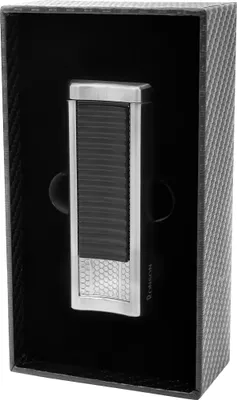 Obrázek produktu pro Zapalovač RONSON PASSAT SILVER BLACK 2 JET pro doutníky