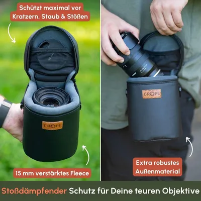 Produktbild von C-ROPE Premium Objektivtasche Variation: XS 8x8.5cm SW retail