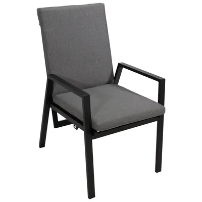 Produktbild von DEGAMO Gartensessel BILBAO Hochlehner, Alu anthrazit, stufenlos verstellbar