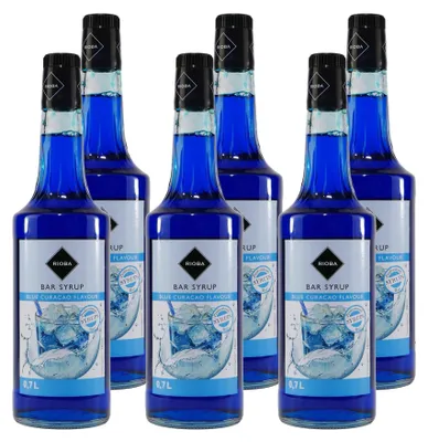 Produktbild von Rioba Blue Curacao Bar-Syrup (6 x 0,7L)