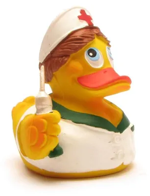 Produktbild von I Krankenschwester Badeente I Quietscheentchen I L 8 cm Badewannenspielzeug