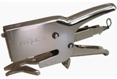 Produktbild von Heftzange 31/3 mit Schlaufenamboss für Netze und Beutel, 73 Flachdrahtklammern 6-12mm