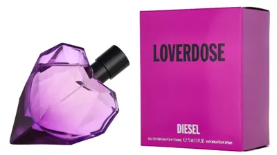 Produktbild von DIESEL Loverdose, Frauen, 75 ml, Nicht nachfüllbare Flasche, Mandarine, Sternanis, Gardenia, Jasmin, Gewürze, Bernstein, Vanille