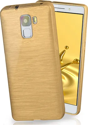 Produktbild von moex® Brushed Case kompatibel mit Huawei Honor 7 / 7 Premium - Hülle aus Silikon, Gold