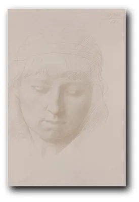 Immagine prodotto di Stampa artistica intitolata "Testa di un uomo" di Alphonse Legros – 20x30 cm – non incorniciata