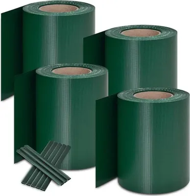 Obrázek produktu pro PVC lišty pro ploty 25436, 4ks, pro ochranu soukromí, odolný plotový panel, pro drátěné ploty, 4 x 35 m