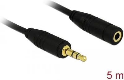 Image de Delock 84237 Audioverl. Delock 3,5mm Klinke -> 3,5mm Klinke St/Bu 5.00m