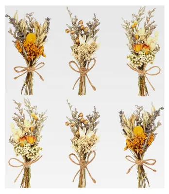 Produktbild von 6 Bündel Trockenblumenstrauß für DIY Heim-Party und Hochzeitsdekoration (Stil 1)