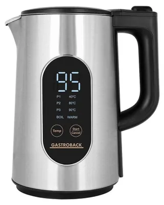 Image de Gastroback Bouilloire électrique digitale Cool Touch Express, 1,5 litre, 3000 W, en acier inoxydable