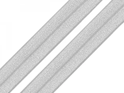 Produktbild von 1m Falzgummi 20mm Faltgummi elastisches Einfassband Saumband Farbwahl