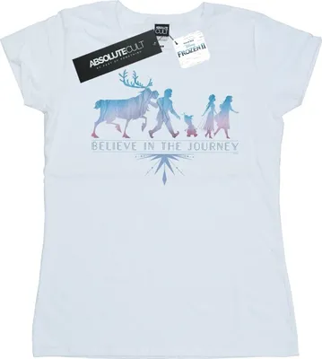 Produktbild von Disney - "Frozen 2 Believe In The Journey" T-Shirt für Damen BI48108 (M) (Weiß)