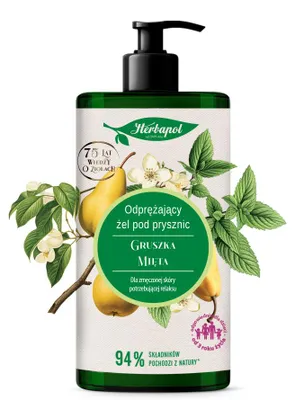 Zdjęcie produktu dla Żel Pod Prysznic Herbapol Gruszka I Mięta 740 Ml