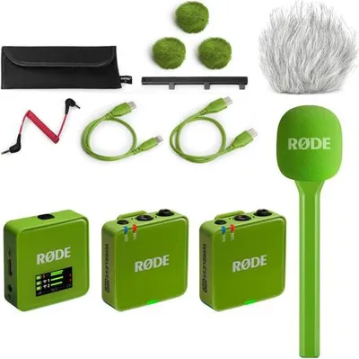 Zdjęcie produktu dla Mikrofon Rode Wireless GO Gen 3 Interview Set zielony
