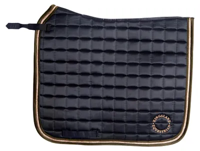 Produktbild von Kingsland Satin Schabracke Selena w. Satin and Polyester Piping Navy Winter 2022, Größe:Dressage