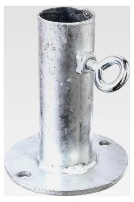 Produktbild von Halterung für Sonnenschirme | zum Aufschrauben | feuerverzinkt | für Rohr-Ø: 42,4 mm