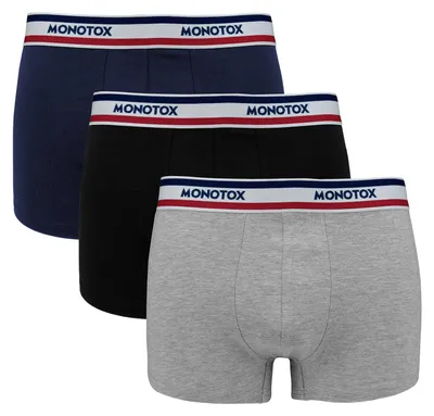 Zdjęcie produktu dla Monotox Boxer Brief bokserki kolor szary dla mężczyzn MX21063