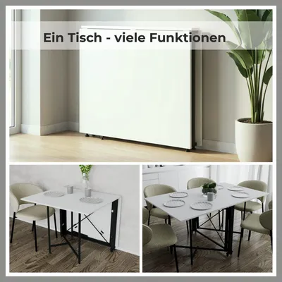 Produktbild von Rodnik Klappbarer Еsstisch, pulverbeschichtetes Metallgestell, 152 x 90 x 75 cm , stabil und robust.