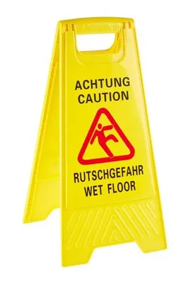 Produktbild von APS Warnschild "Achtung Rutschgefahr", gelb