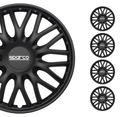 Produktbild von Sparco Radzierblenden Roma - 15-Zoll - Schwarz - Satz mit 4 Stück