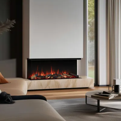Image de Cheminée électrique BALDERIA Athena smart 52 - Cheminée encastrable - Noir