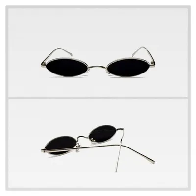 Produktbild von Retro-Ovale Sonnenbrille für Damen und Herren mit UV-Schutz