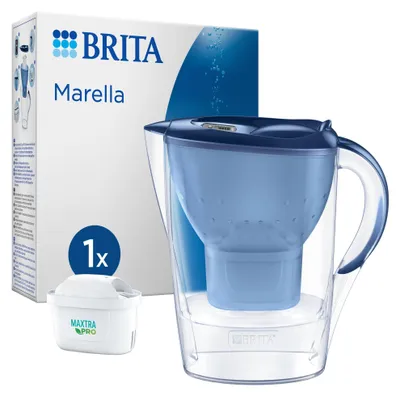 Produktbild von Brita Marella, Manueller Wasserfilter, 2,4 l, Blau