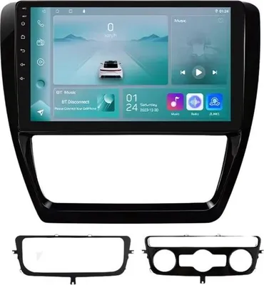 Produktbild von Autoradio mit Bluetooth und CarPlay für Volkswagen VW Jetta 6 (2011–2018) – Kompatibel mit Apple und Android – Stereoanlage – Navigationssystem – 1 GB RAM, 32 GB interner Speicher